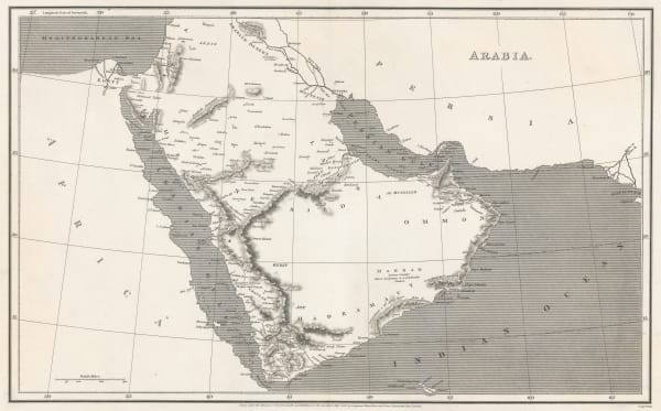 Aaron Arrowsmith, Arabia, 1808