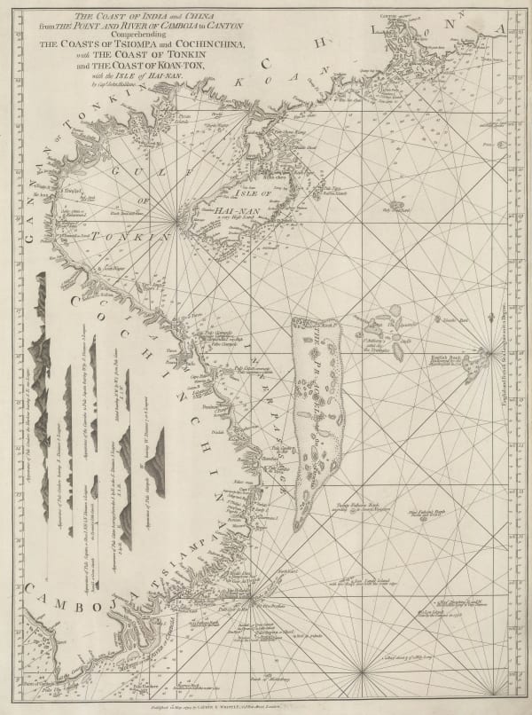 Laurie & Whittle, The Coast of India and China from the Point and River of Camboja to Canton, 1794