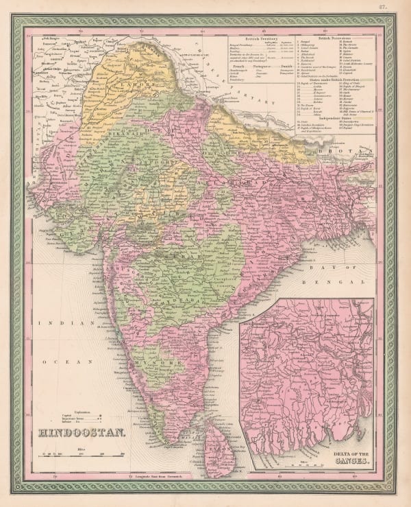 Samuel Augustus Mitchell, Hindoostan, 1850 c.