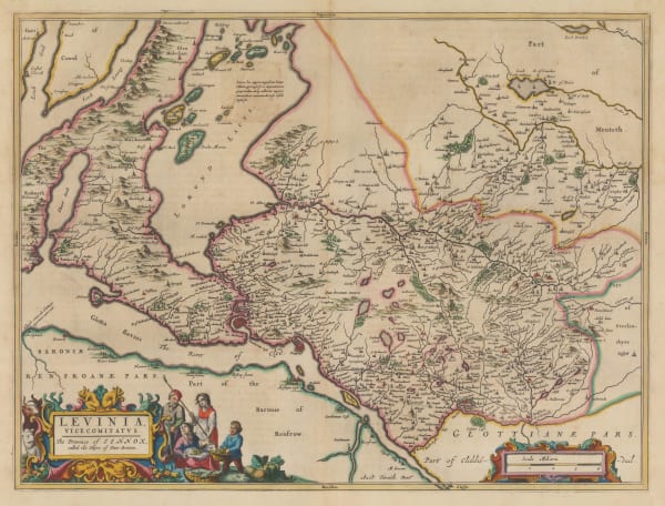 Jan Blaeu, Levinia, Vice Comitatvs. The Province of Lennox, called the Shyre of Dun-Britton., 1654