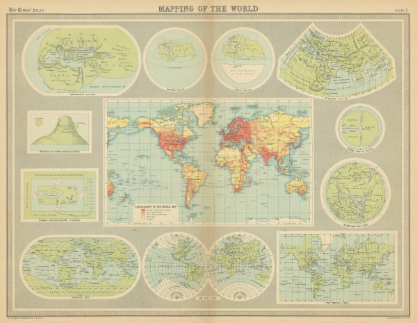 John Bartholomew & Son, World Maps throughout History, 1922
