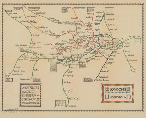 MacDonald Gill, London Underground, 1922