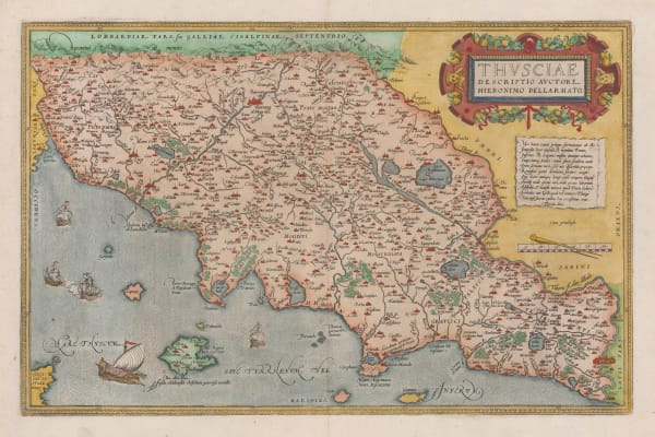 Abraham Ortelius, Tuscany, 1575