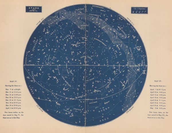 Richard Anthony Proctor, Map IV - April, 1884