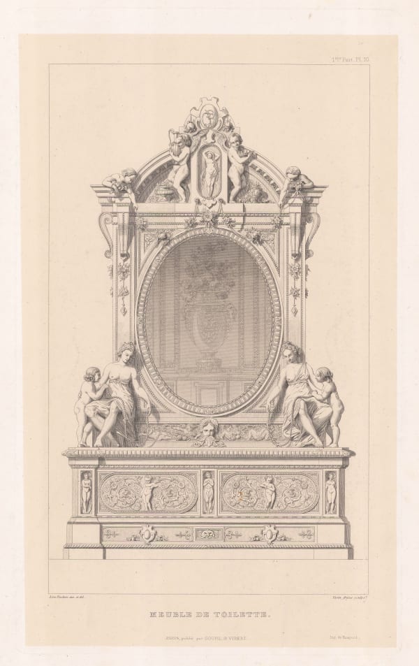 Leon Feuchere, Furniture - Mirror, 1850 c.