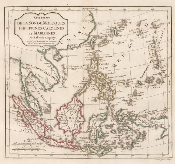 Charles Francois Delamarche, Southeast Asia, 1795