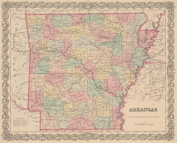 George Woolworth Colton, Arkansas, 1855