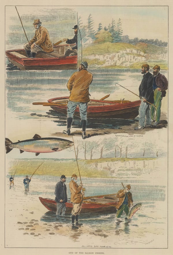 Illustrated Sporting and Dramatic News (ISDN), Fishing - Salmon Fishing, 1891