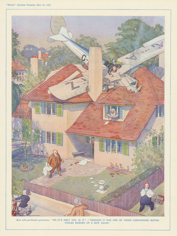 Punch, Cartoon - Man with a particular grievance, 1933