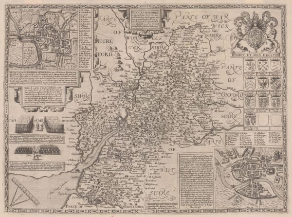 John Speed, Glocestershire, 1611