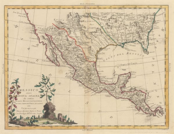 Antonio Zatta, Southern US, Mexico and Central America, 1785