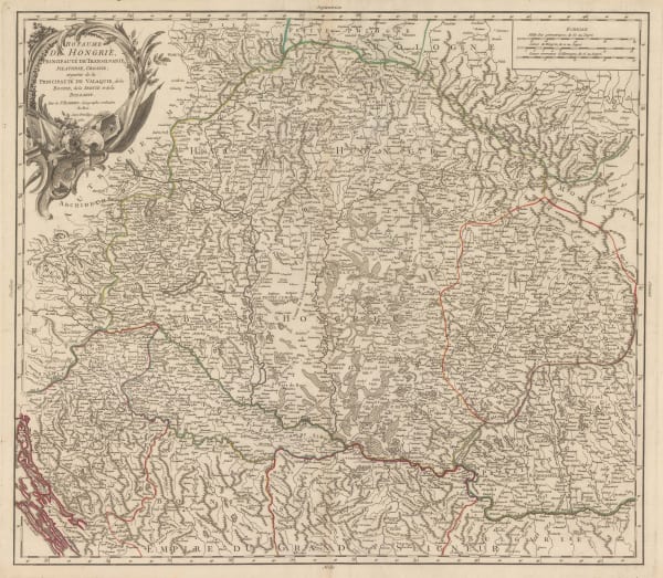 Robert de Vaugondy, Kingdom of Hungary, 1751