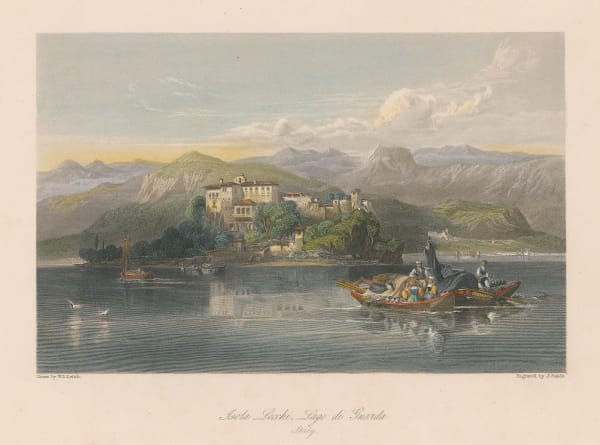 Henry Fisher, Italy - Lake Garda, Isola di Garda, 1840 c.