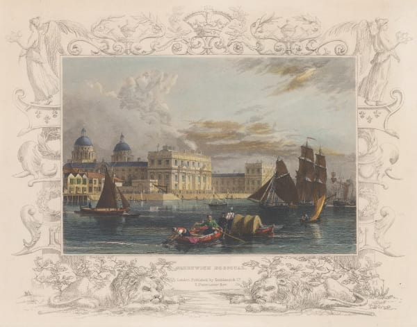 William Tombleson, London - Greenwich Hospital, 1845 c.