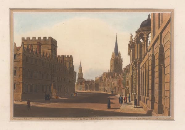 John Boydell, Oxford - High Street facing West, 1793