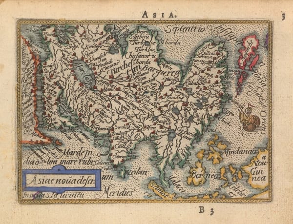 Abraham Ortelius, Asia, 1600