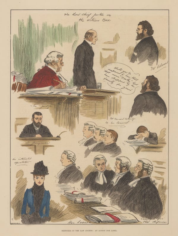 Illustrated London News (ILN), London - Law Court Scetches, 1882