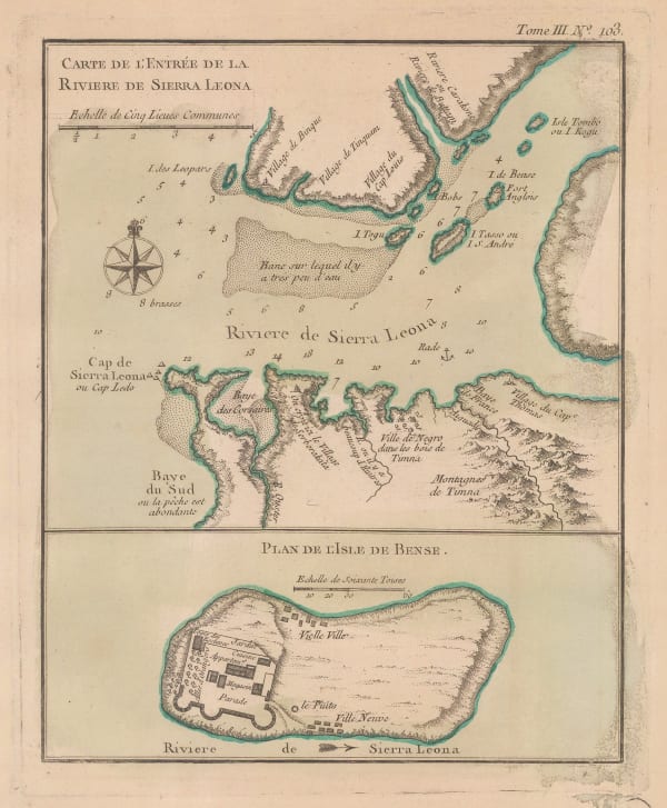 Jacques-Nicolas Bellin, Sierra Leone, 1764