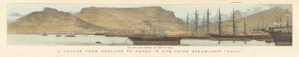 The Graphic Magazine, South Africa - Cape Town, Table Mountain and Table Bay Docks, 1881