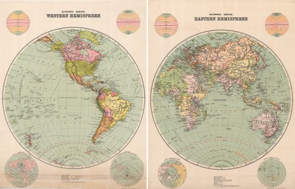 J. Nystrom, Eastern and Western Hemispheres, 1914