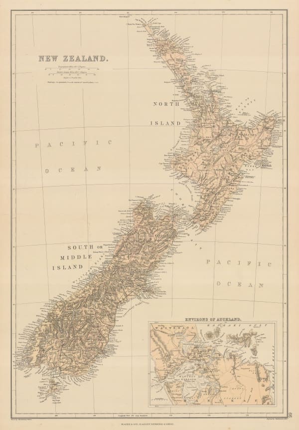 Walter Blackie, New Zealand, 1860 c