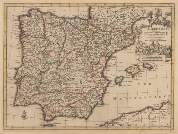 Covens (Jean) & Mortier (Cornelius), Spain, Portugal and the Balearic Islands, 1730 c.
