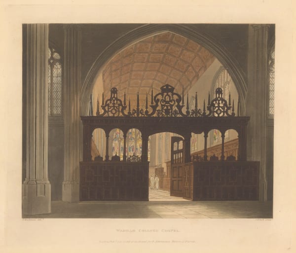 Rudolph Ackermann, Oxford University - Wadham College, 1813