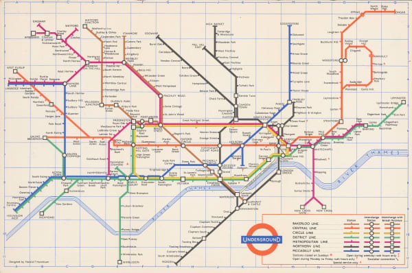Harold Hutchison, Hutchison's Final Tube Map, 1963