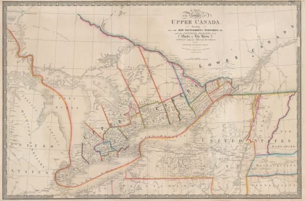 James Wyld, A Map of the Province of Upper Canada, 1840 c.