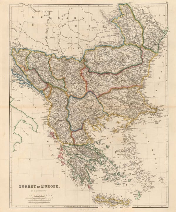 John Arrowsmith, Greece and the Balkans, 1842