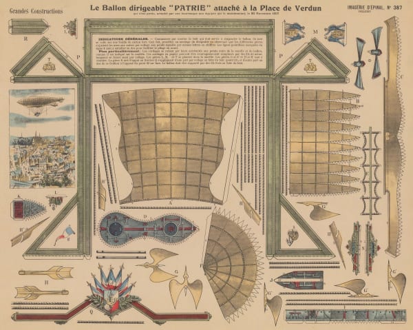 L'Illustration, Ballooning - Dirigible balloon, 1907