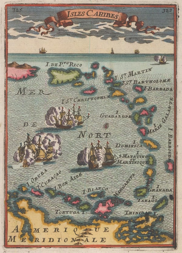 Alain Manesson Mallet, Puerto Rico and the Lesser Antilles, 1683