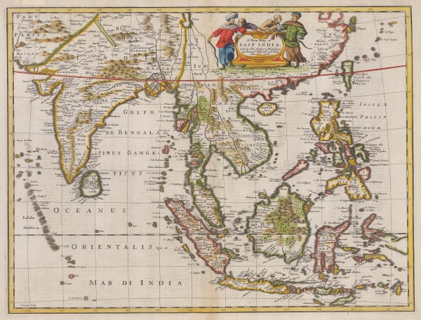 John Speed, India and Southeast Asia, 1676