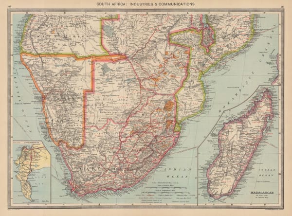 George Philip & Son Ltd., South Africa: Industries & Communications, 1910 c.