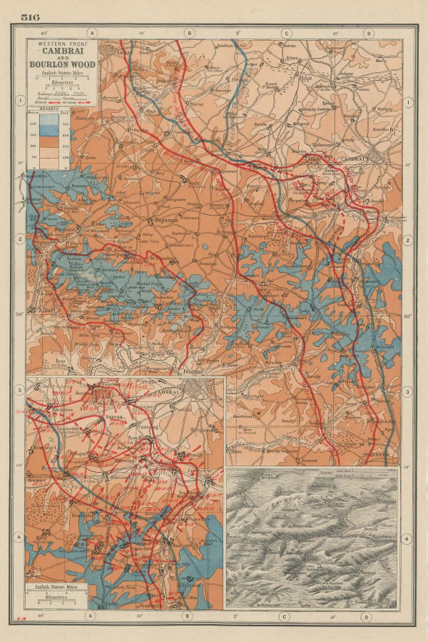 Harmsworth, Western Front - Cambrai and Bourlon Wood, 1920 c.