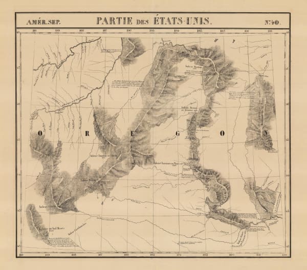 Philippe Vandermaelen, Montana and the Dakotas, 1827