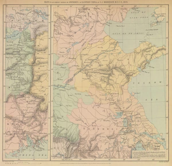 Royal Geographical Society (RGS), Eastern China, 1880