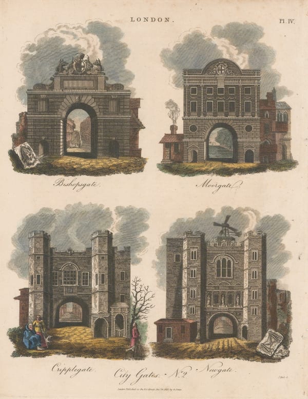 John Wilkes, London - City Gates, 1815