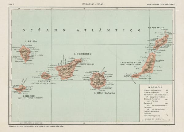Enciclopedia Segui, Canary Islands, 1910 c
