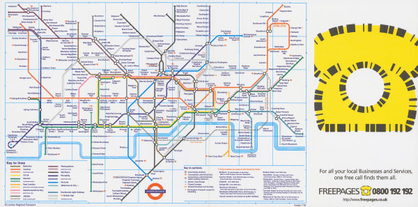London Underground, London Underground Map, 1996