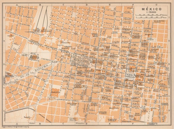 Karl Baedeker, Mexico City, 1909