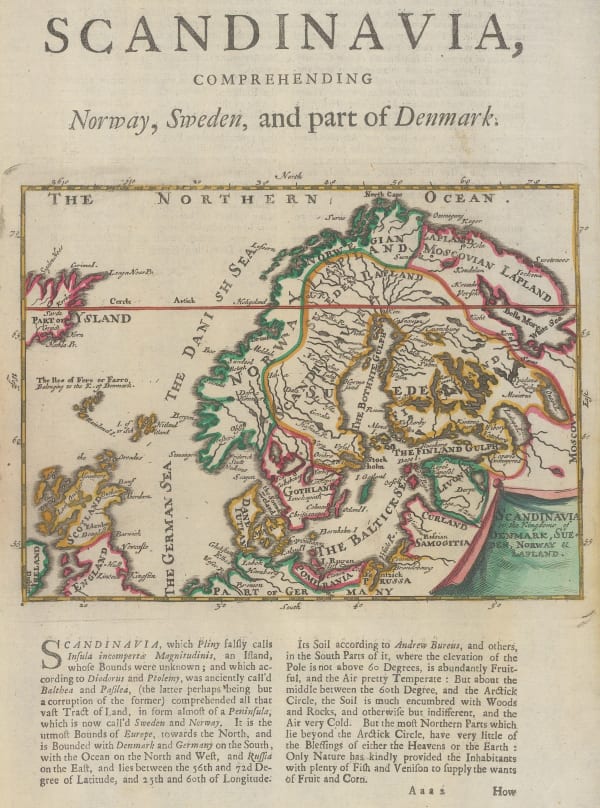 Herman Moll, Scandinavia, 1719