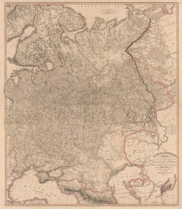 William Faden, The Russian Dominions in Europe, 1820
