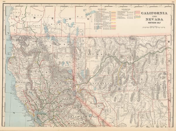 George Cram, California and Nevada Northern Half, 1897