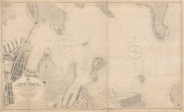British Admiralty, Sydney Harbour - Bradley Head to Dawes Point, 1939