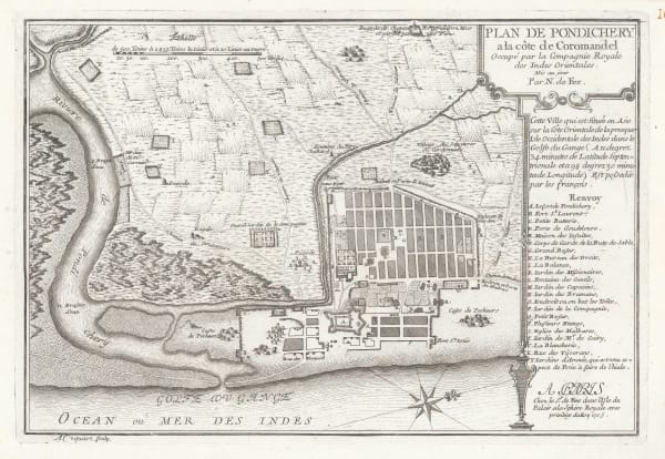 Nicolas de Fer, Pondicherry, 1705