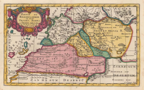 Nicolas & Guillaume Sanson, Southern Morocco and Western Sahara, 1700