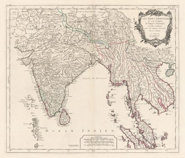Paolo Santini, India, Thailand, Vietnam, Tibet and Myanmar, 1751