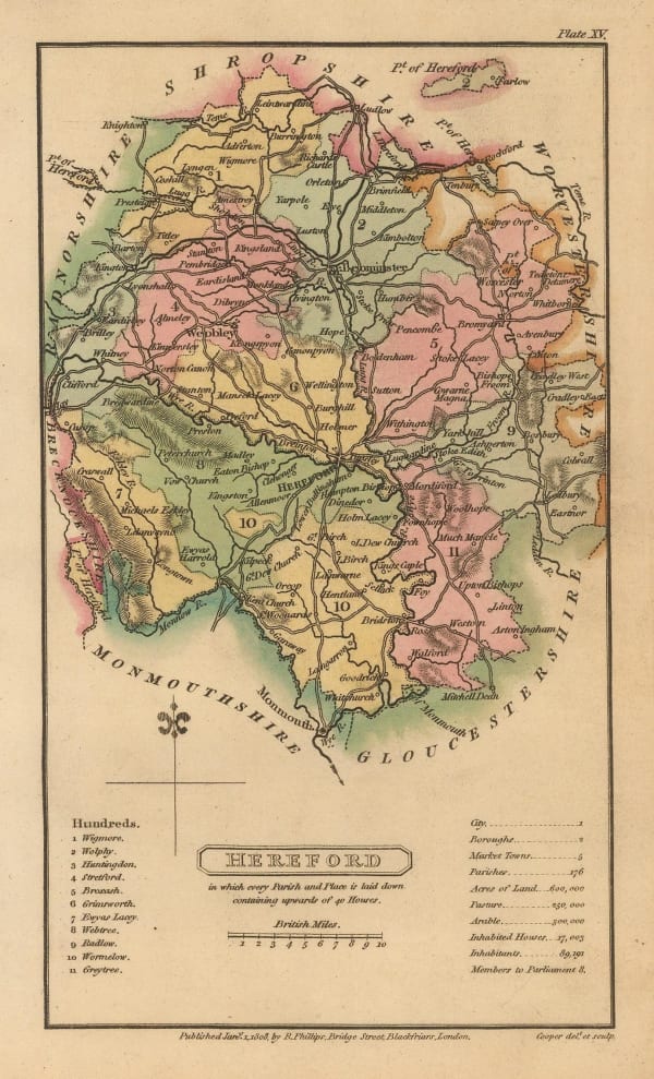 Richard Phillips, Hereford, 1808