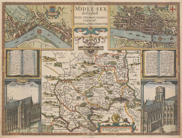John Speed, Middlesex, London & Westminster, 1611